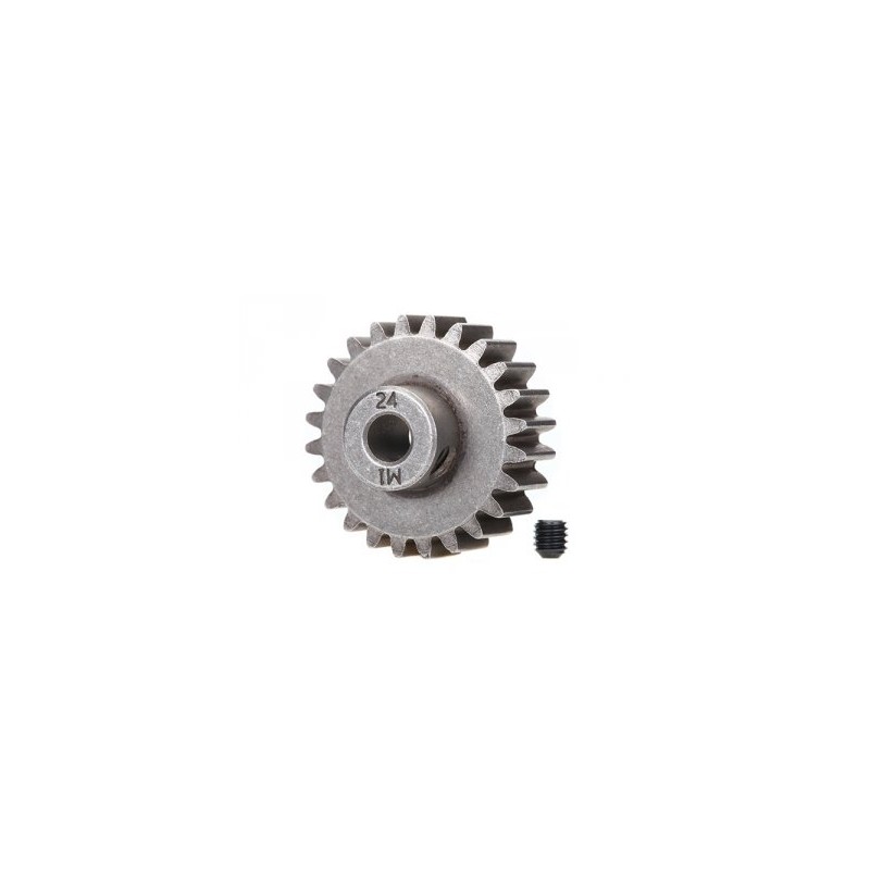 Motordrev (Pinion) 24T 1.0M för 5mm Axel (Endast för Ståldrev)