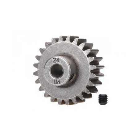 Pinion Gear 24T 1.0M for 5mm Shaft (Only with Steel Spur Gear)
