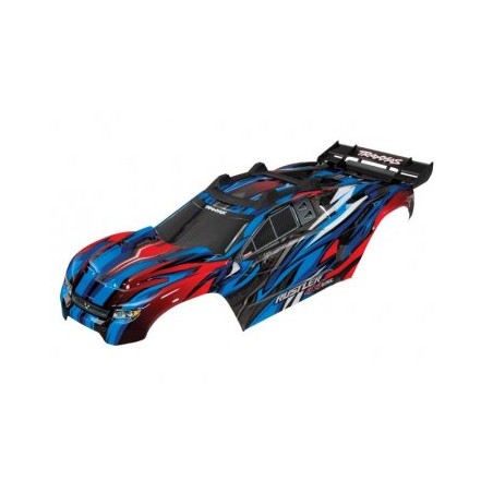 Body Rustler 4x4 Blue/Red Complete Clipless