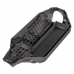 Main Chassis (Long Battery) Charcoal Gray Rustler 4x4