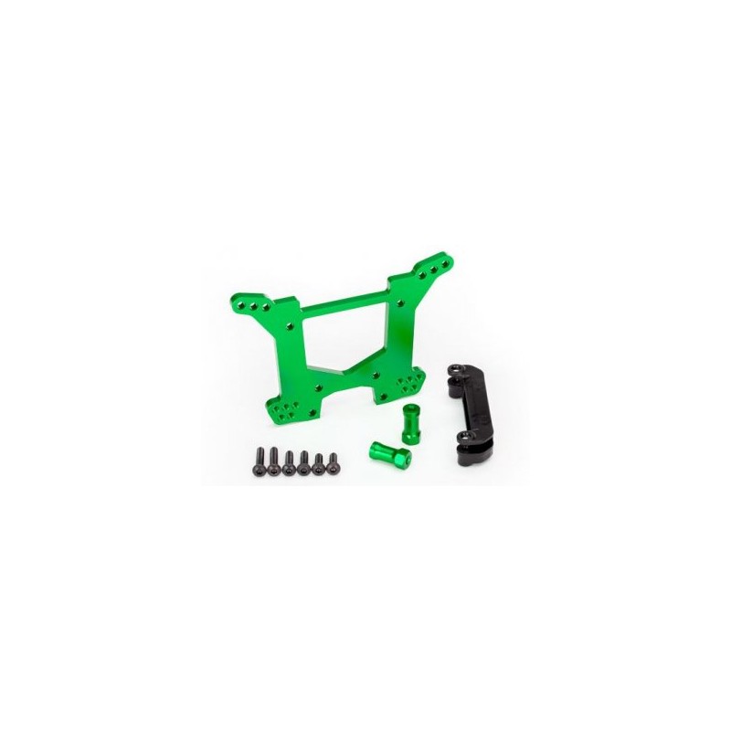 Shock Tower Rear Alu Green Rustler/Hoss 4x4