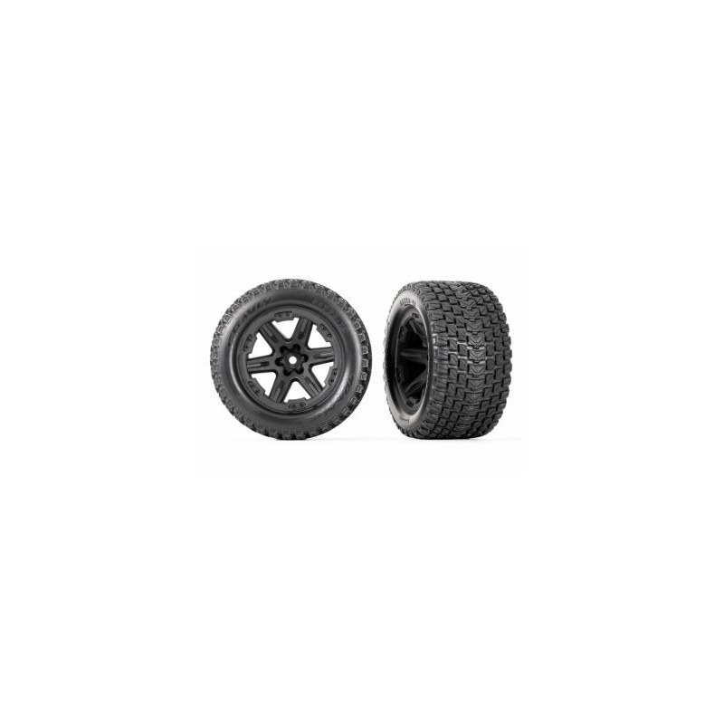 Tires & Wheels Talon EXT/ RXT Black 2.8" 4WD TSM (2)