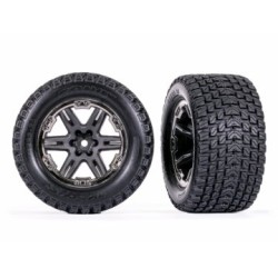Däck & Fälg Talon Gravix / RXT Grå - Svart Krom 2.8" 4WD TSM (2)
