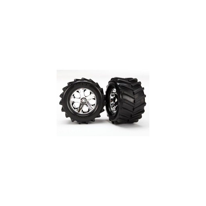 Tires & Wheels Maxx/All-Star Chrome 2.8" (2)