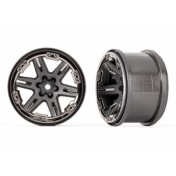 Fälg RXT Grå - Svart Krom 2.8" (2)