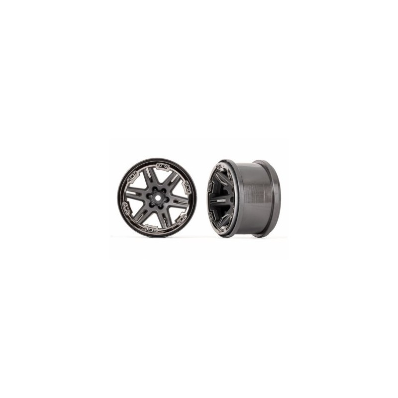 Wheels RXT Gray - Black Chrome 2.8" (2)