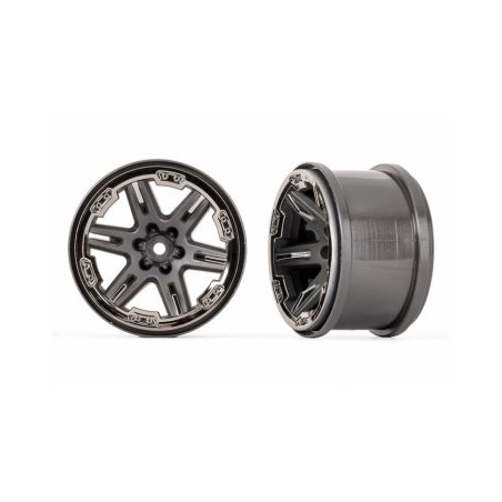 Wheels RXT Gray - Black Chrome 2.8" (2)