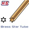 Mässingsrör Stjärna Stor 5.4 x 305 mm (2)