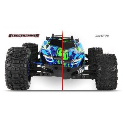 Tires & Wheels Sledgehammer Black 2.8" 4WD (2)