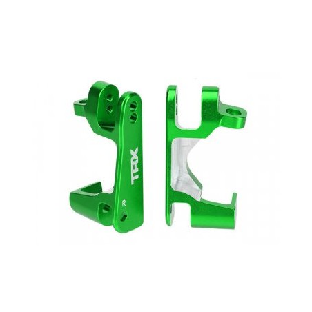 Caster Blocks Alu Green L+R (2)
