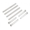 Suspension pin set, complete