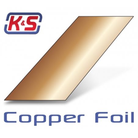 Kopparfolie  0.4x125x175mm (.016'') (1)