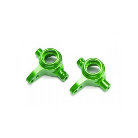 Steering Blocks Alu Green L+R (2)