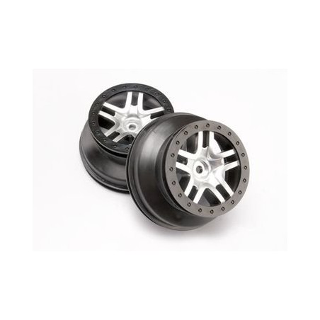 Wheels SCT S-Spoke Chrome-Black 2.2/3.0" 4WD/2WD Rear (2)