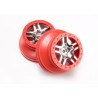 Wheels SCT S-Spoke Chrome-Red 2.2/3.0" 4WD/2WD Rear (2)