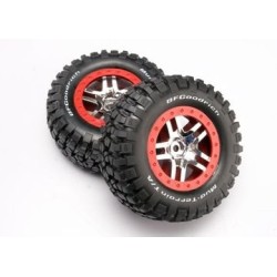 Däck & Fälg Goodrich/S-Spoke Krom-Röd 4WD/2WD Bak (2)