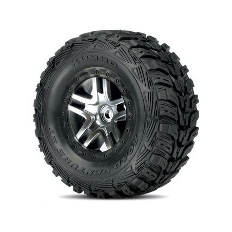 Däck & Fälg Kumho/S-Spoke Krom-Svart 4WD/2WD Bak (2)