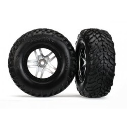 Tires & Wheels SCT S1/S-Spoke Chr.-Black 4WD/2WD Rear TSM(2)