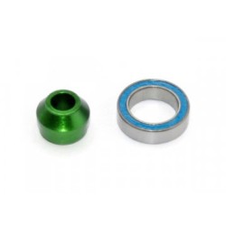 Kullager 10x15x4mm med Adapter Alu Grön
