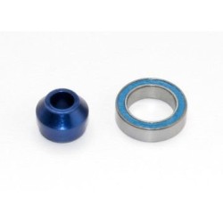 Kullager 10x15x4mm med Adapter Alu Blå