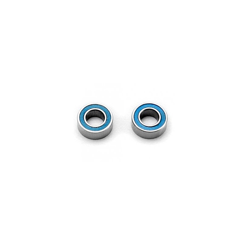 Kullager 4x8x3mm Gummitätat Blå (2)