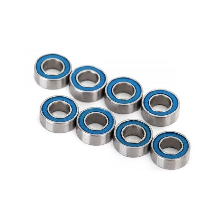 Ball bearings, blue rubber sealed (4x8x3mm) (8)