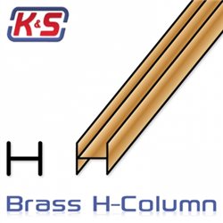 Mässing H-Profil 3.2x305mm (1/8'') (1)*