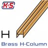 Mässing H-Profil 3.2x305mm (1/8'') (1)*
