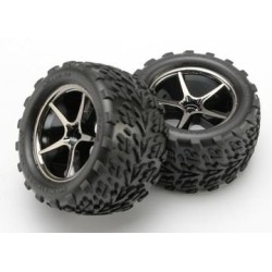 Tires & Wheels Talon/Gemini Black Chrome 2.2" 1/16 (2)