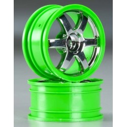 Wheels Volk Racing TE37 Chrome-Green 1/16 (2)