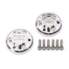 Wheel Center Caps Chrome (2) with Screws X-Truck