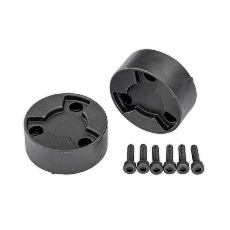 Wheel Center Caps Black (2) with Screws X-Truck