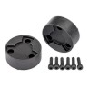 Wheel Center Caps Black (2) with Screws X-Truck