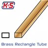 Mässingsrör Fyrkant 4.8x9.5x305mm (3/16x3/8'') (1)