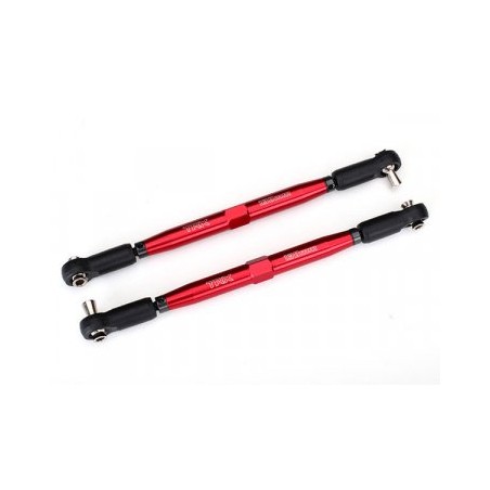 Toe Links Alu Röd 158mm Adjustable (2) X-Maxx