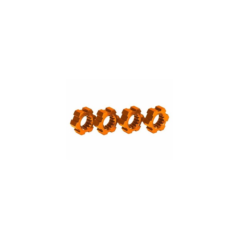 Wheel Hubs Alu Orange (4) X-Maxx, XRT