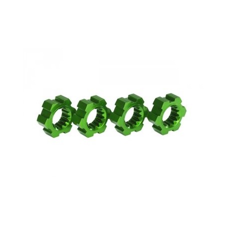 Wheel Hubs Alu Green (4) X-Maxx, XRT