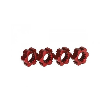 Wheel Hubs Red Aluminium (4) X-Maxx, XRT