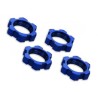 Wheel nuts splined, 17mm Alu. Blue (4)