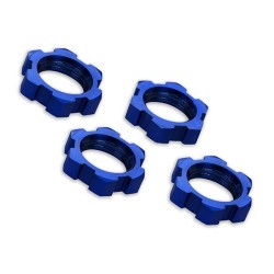 Wheel nuts splined, 17mm Alu. Blue (4)