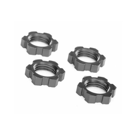 Hjulmutter 17mm Aluminium Grå (4)