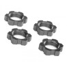 Wheel Nuts 17mm Alu Gray (4)