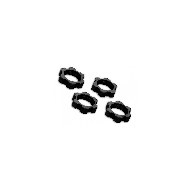 Wheel Nuts Splined 17mm Alu Black (4)