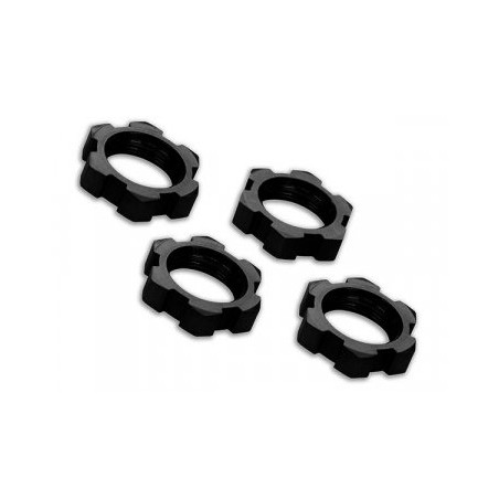 Wheel Nuts Splined 17mm Alu Black (4)