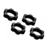 Hjulmutter 17mm Aluminium Svart (4)