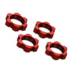 Wheel nuts Splined 17mm Alu. Red (4)