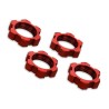 Hjulmutter 17mm Aluminium Röd (4)