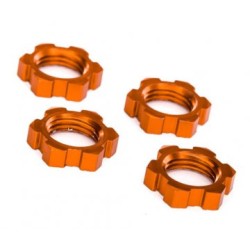 Wheel Nuts Splined 17mm Alu Orange (4)