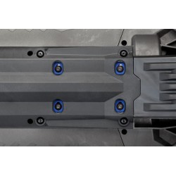 Washers Motor Mount Alu Blue w/ Screws (4) X-Maxx, XRT
