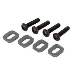 Washers Motor Mount Alu Gray w/ Screws (4) X-Maxx, XRT